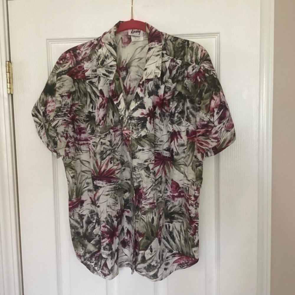 Ladies floral print blouse Size Large - Picture 1 of 4